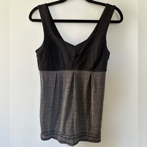 lululemon athletica Black and Gray Tank Top